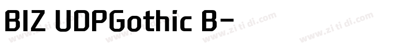 BIZ UDPGothic B字体转换